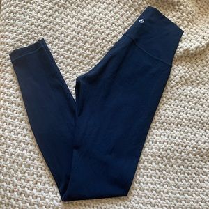 Lululemon Wunder Under Leggings Inseam 25 Navy